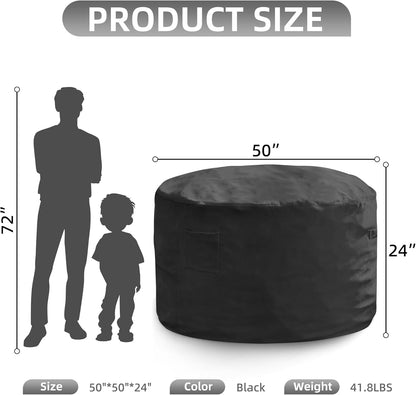 Hobestluk 5FT Bean Bag Chair Giant Bean Bag Chairs for Adults Large Bean Chairs with Removable