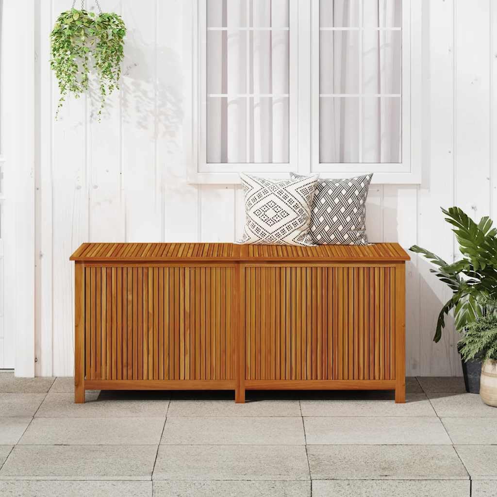 vidaXL Outdoor Storage Box, [Load Capacity Gallon] Deck Box with Gas-Lift Lid, Storage Chest with