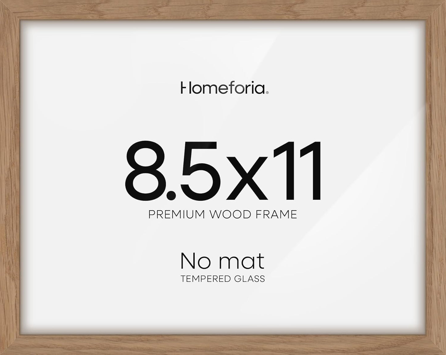 Homeforia 8.5x11 Diploma Frame Wood, High End Natural Oak 8.5x11 Certificate Frames, 11x8.5