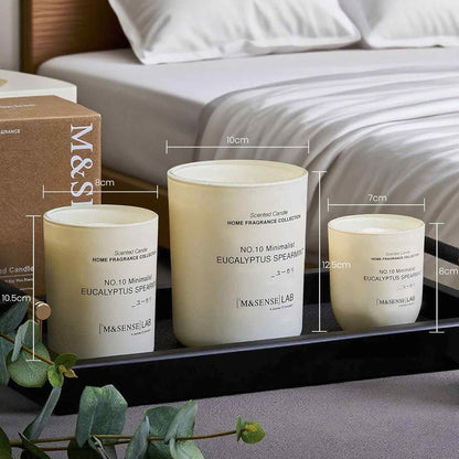M&SENSE Natural Soy Candle| Lavender Vanilla | 16.6 oz, 95H Burn | Minimalist Scented Candle for