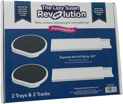 Expansion Pack - Dark Gray - 2 Straight Tracks and 2 Trays. Does not Work Without the Lazy Susan