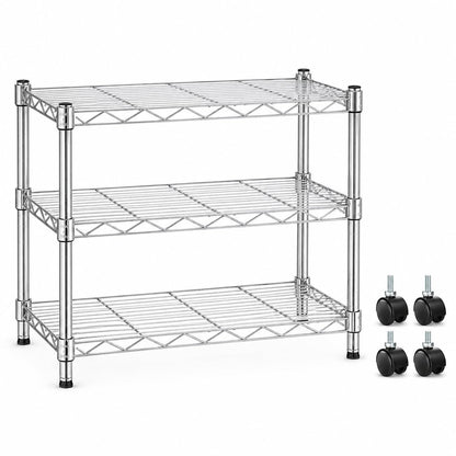 Simple Deluxe 3-Tier Storage Shelves, 750 Lbs Loading Capacity, 24.02" W x 13.78" D x 21.97" H