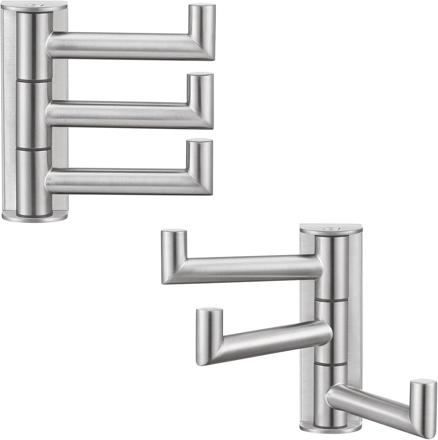 Angle Simple Swivel Towel Hooks, SUS 304 Stainless Steel Foldable Robe Hand Towel Holder for