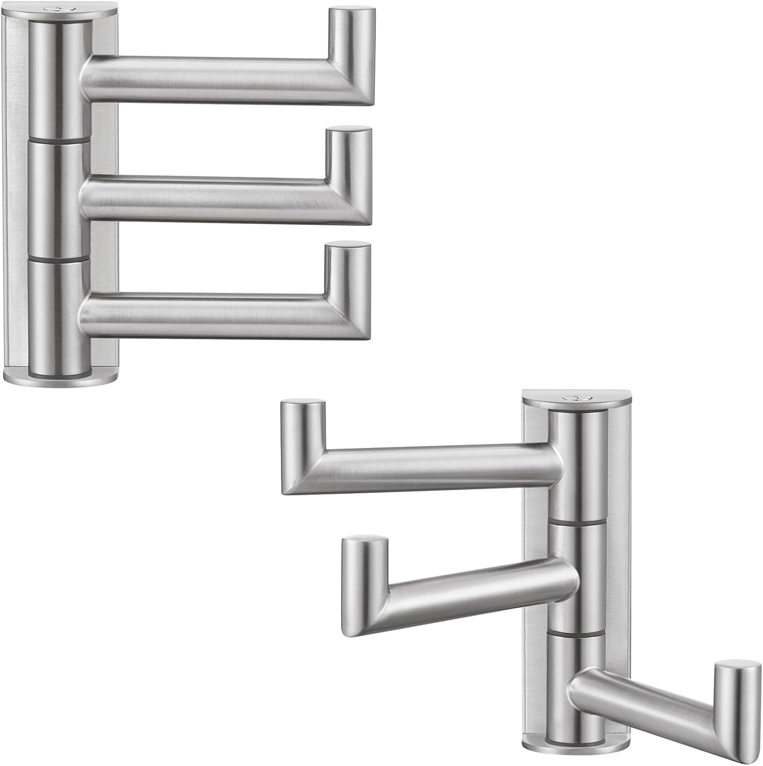 Angle Simple Swivel Towel Hooks, SUS 304 Stainless Steel Foldable Robe Hand Towel Holder for