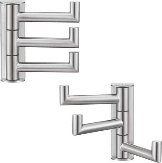 Angle Simple Swivel Towel Hooks, SUS 304 Stainless Steel Foldable Robe Hand Towel Holder for