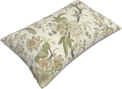 CXMEIFLY Spring Floral Birds Pillow Covers 12 x 20 Inch Set of 2 for Chinoiserie Flowers Decor