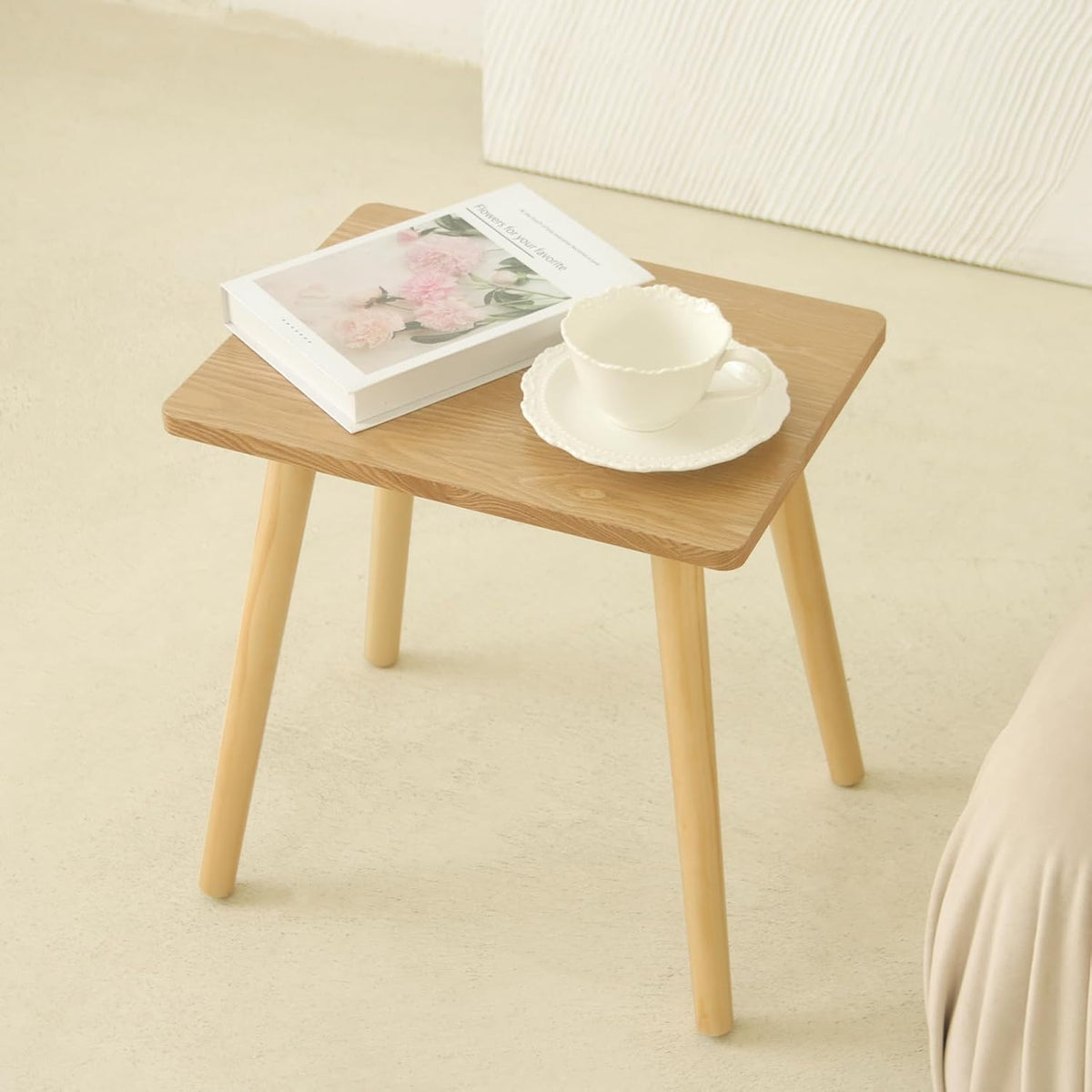 AWASEN Side Table, Small End Accent Table for Living Room Bedroom Office Small Spaces, Modern Wood