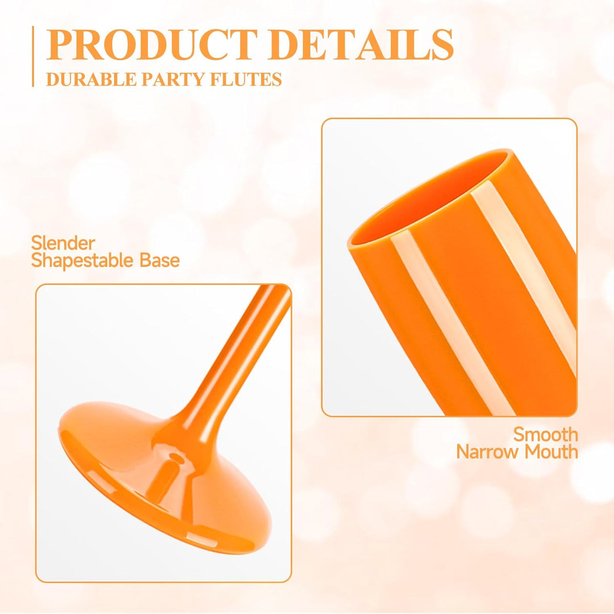 XUWAIDSGN Acrylic Champagne Flutes Toasting Glasses Unbreakable Mimosa Bar Reusable Wine Glasses