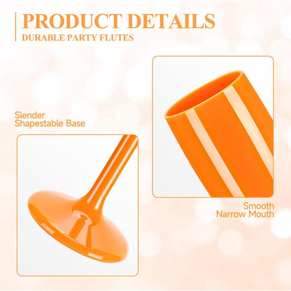 XUWAIDSGN Acrylic Champagne Flutes Toasting Glasses Unbreakable Mimosa Bar Reusable Wine Glasses