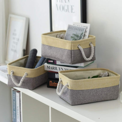 Fabric Storage Baskets for Organizing(6 Pack) Small Baskets for Shelves,storage, Laundry, Nursery