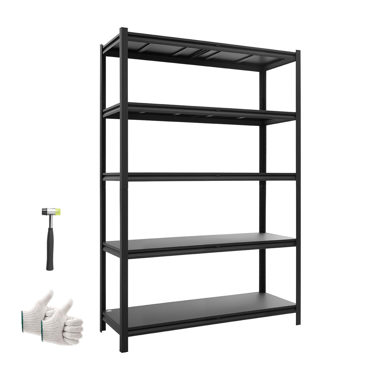 VEVOR Storage Shelves, 5-Tier Adjustable, 2500 lbs Capacity, Heavy Duty Garage Storage Shelving