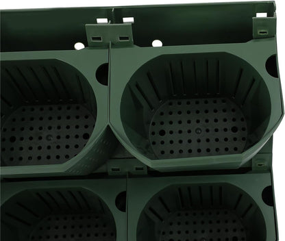 12Pieces 3-Pot Wall Planter Vertical Garden Plant Walls Wall Mounted Vertical Planter with