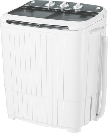 Pataku Portable Washing Machine, 17.6 Lbs Compact Mini Washer and Dryer Combo,Twin Tub Laundry