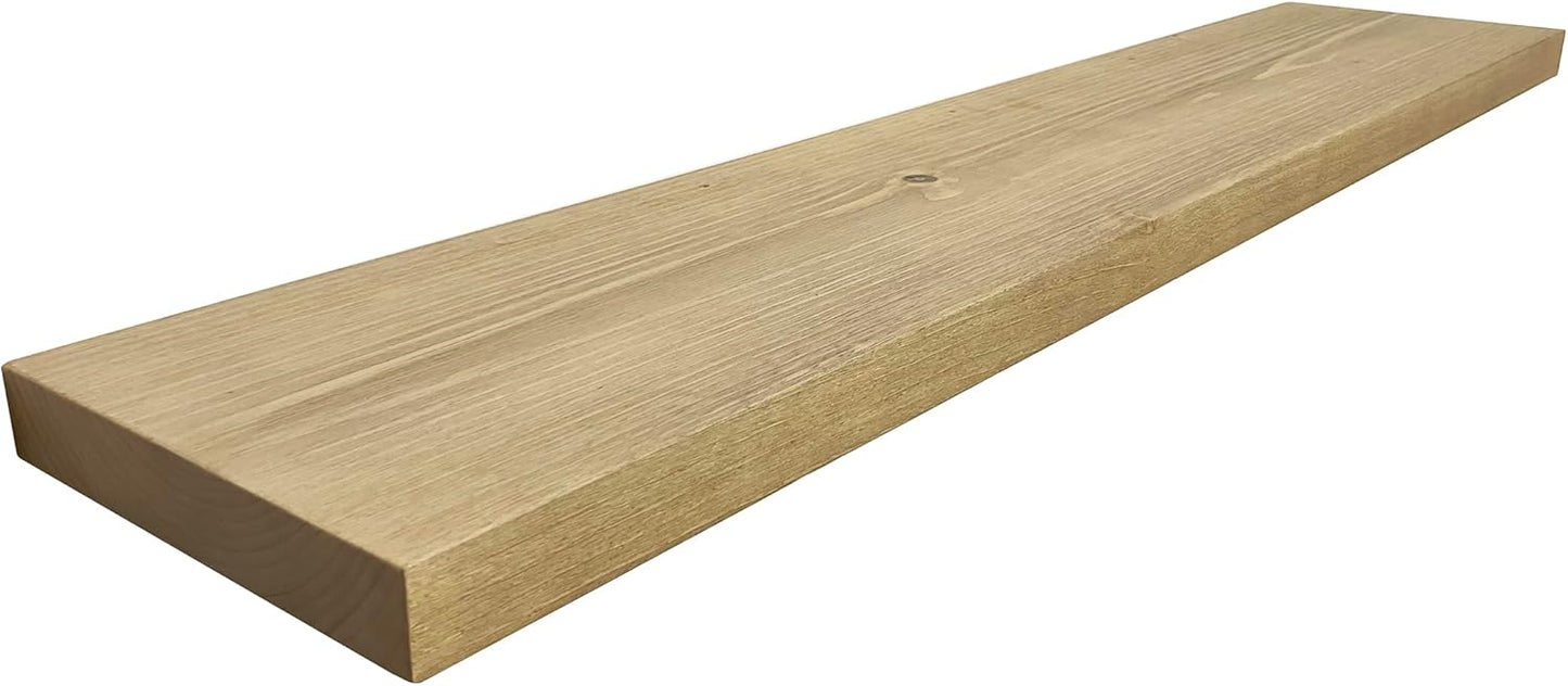 joelsantiques 72 Inch Wooden Floating Shelves for Wall - 72x12x2 in - Made of Natural Wood - Long