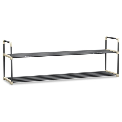Shoe Rack - 2-Tier Shoe Organizer for Closet, Bathroom, Entryway - Shelf Holds 10 Pairs Sneakers