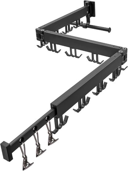 Wall Mounted Clothes Drying Rack,Drying Rack Clothing Wall Mount with Foldable