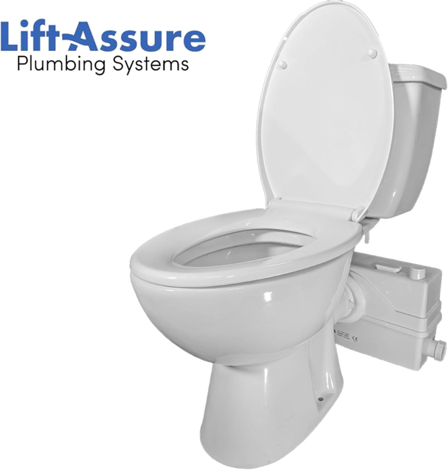 800W/1+HP American Elongated Macerating Toilet Kit with Macerator Pump for Basement Toilet System