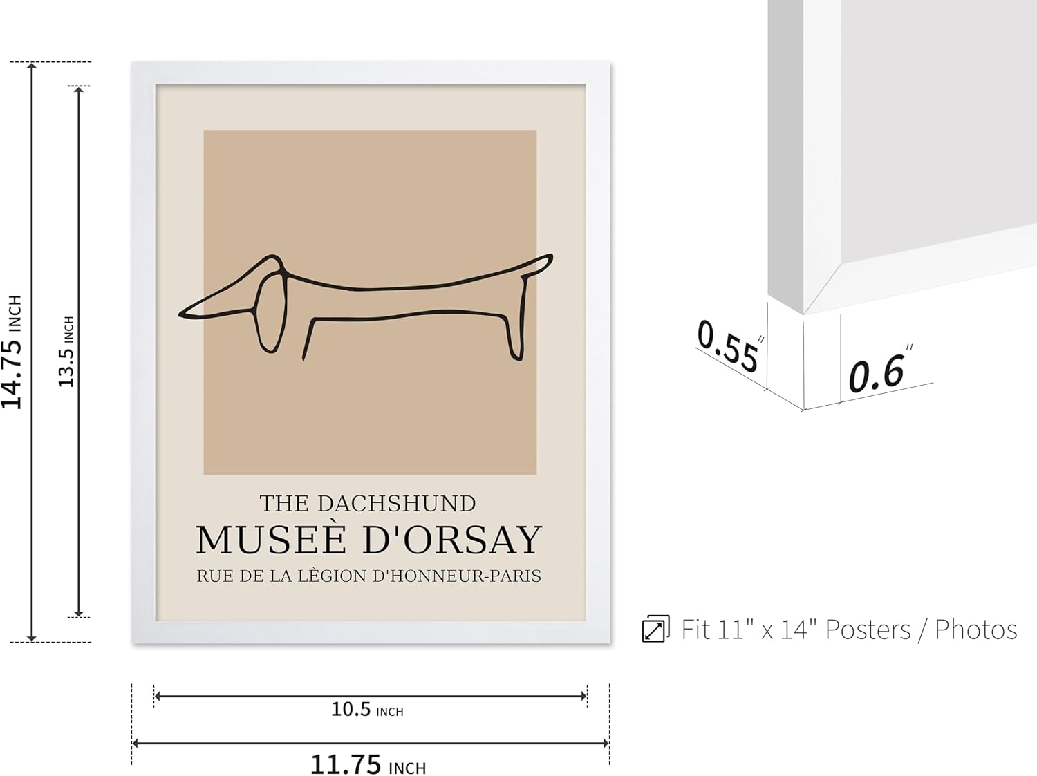 Poster Master Vintage Poster - Retro Minimalist Print - Gift for Artist, Housewarming - Dachshund