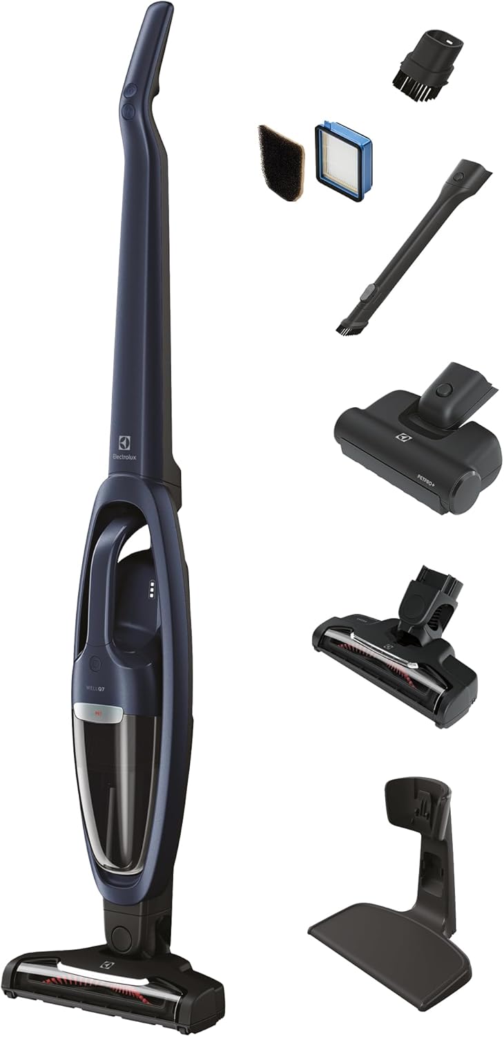 Electrolux WellQ7 Pet Cordless 2-in-1 Vacuum Cleaner with Motorized PetPro+ Nozzle for Easy Pet