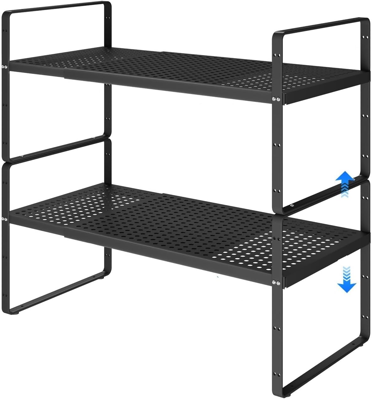 Expandable Cabinet Shelf Organizers, Kitchen Small Stand Rack Organization for Tabletop Countertop