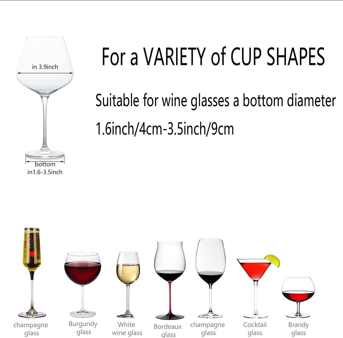 eywlwaar Gold Wine Glass Rack Stemware Holder Wine Glass Holder Wine Glass Hanger 11.8 Inch Long 3