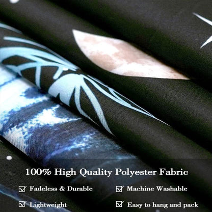 Fowocu Blue Butterfly Moon Flower Tapestry Boho Floral Plant Tapestries for Bedroom Aesthetic