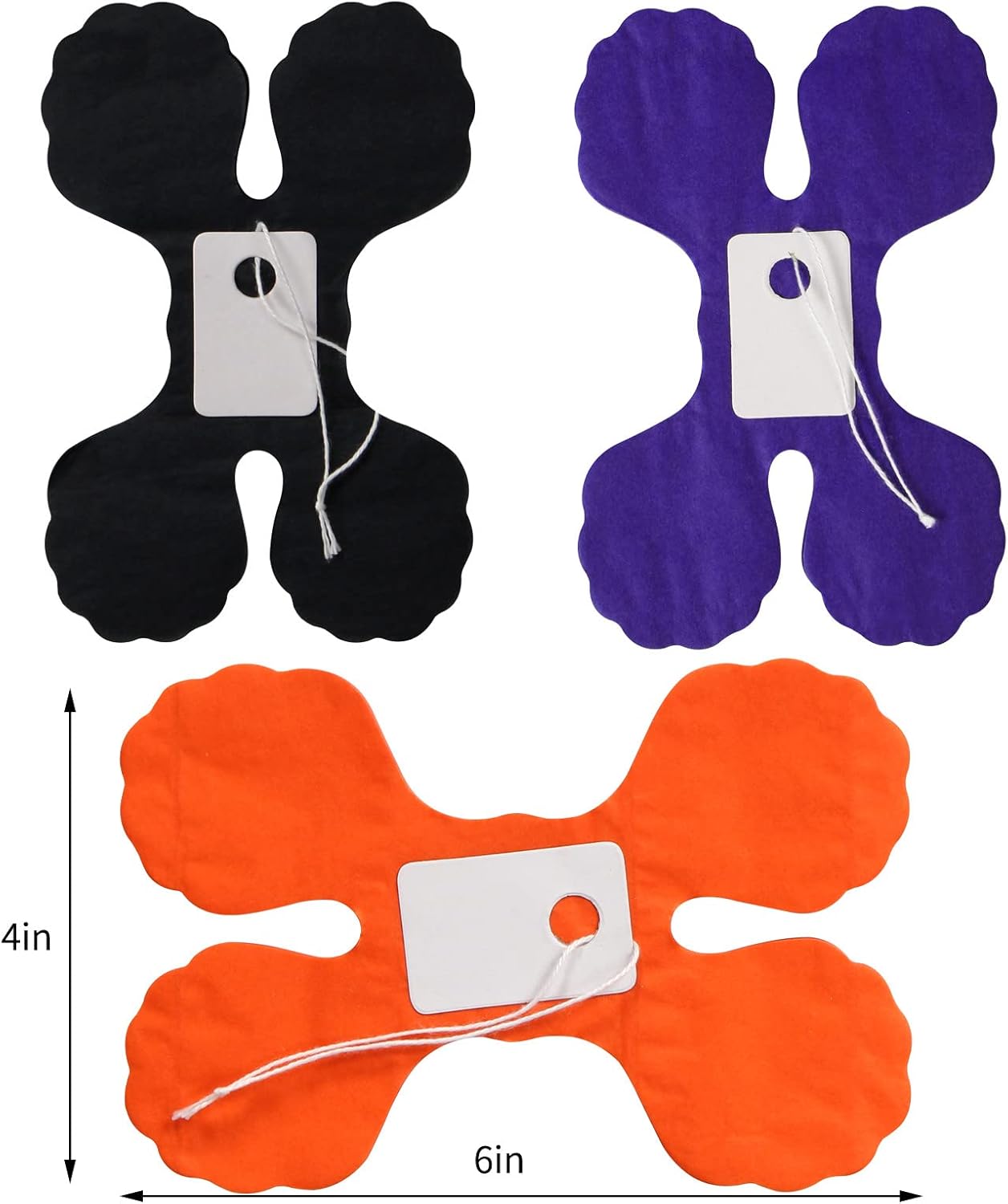 Black-Orange Purple Halloween Party-Decorations Streamers-Garland - 12pcs 4-Leaf Clover Paper