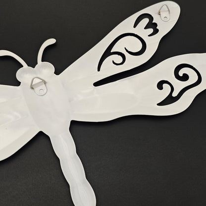 Metal Dragonfly Wall Decor, 4 Pack 14inch Metal Dragonfly Wall Hanging Sculpture Decor for Outdoor