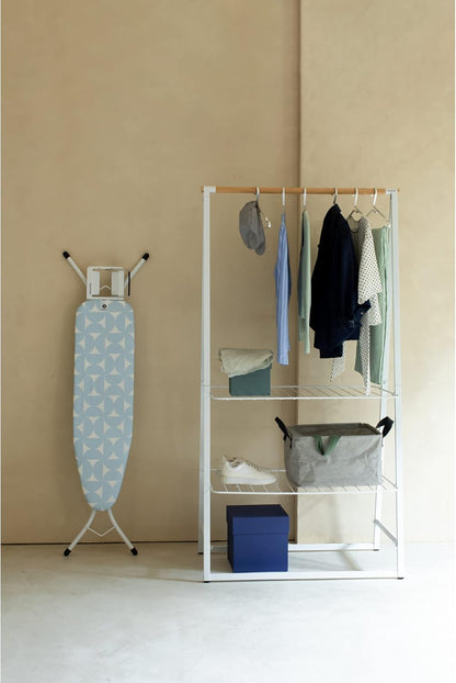 Brabantia Size A Compact Small Ironing Board (43x12 in) 7 Height Options, Adjustable Steam Iron