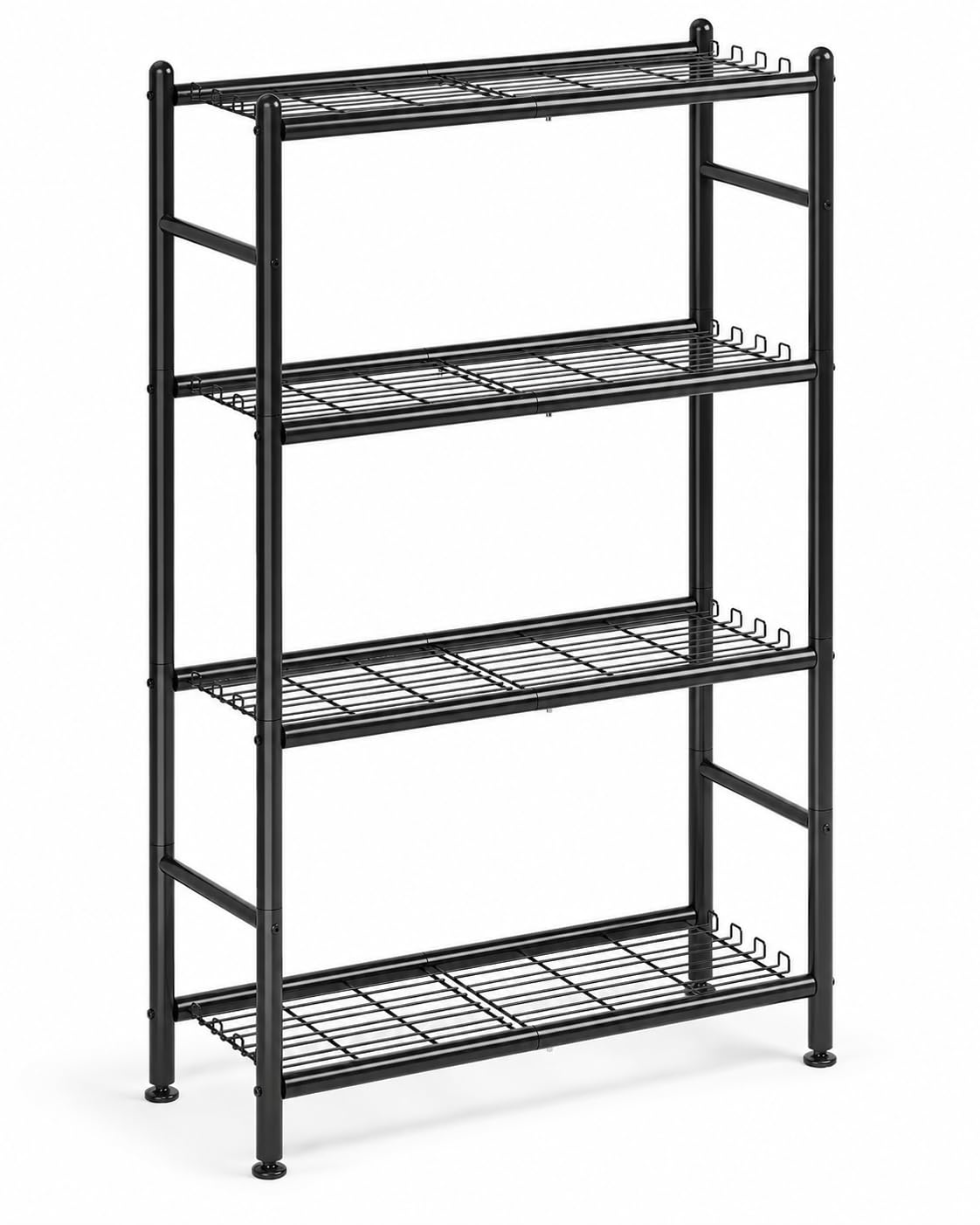APEXCHASER Metal Storage Shelves 4-Tier, Wire Shelving Unit for Kitchen