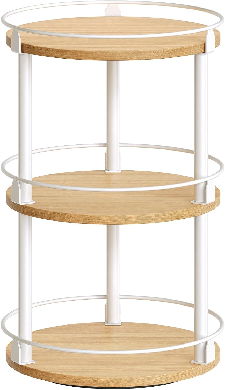 3-Tier Lazy Susan Organizer, Rotating Spice Rack, Spinning Organizer, Industrial Turntable Spice