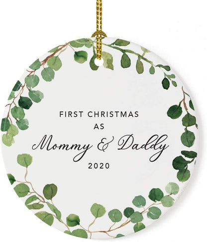 Andaz Press Custom Year Round Ceramic Porcelain Christmas Tree Ornament Keepsake Collectible Gift