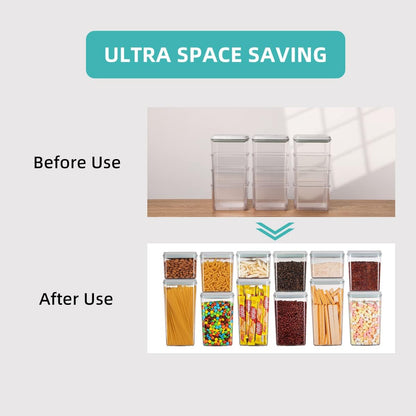 Ankou Food Storage Containers Pop Airtight Food Storage Containers with Lids for Kitchen Pantry