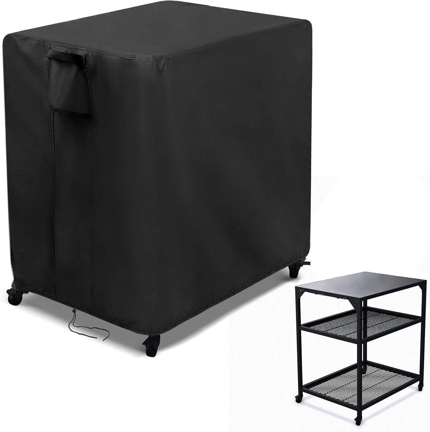 Kingling Outdoor Pizza Oven Table Cover for Ooni Medium Table, Waterproof Outdoor Grill Prep Table