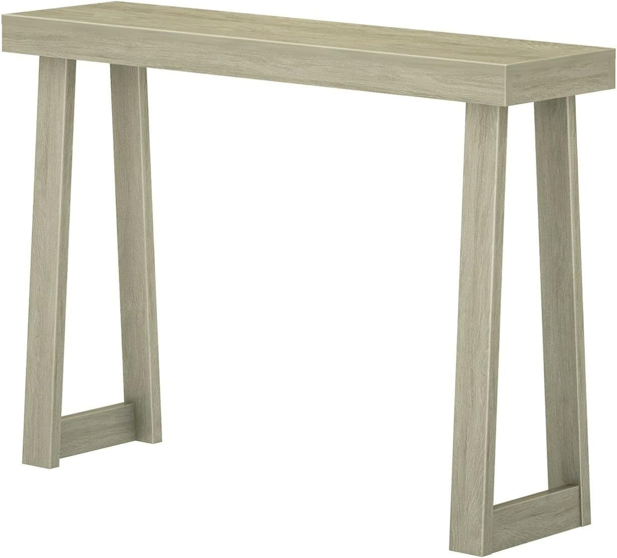 Plank+Beam Solid Wood Console Table, 46.25 Inch, Sofa Table, Narrow Entryway Table for Hallway