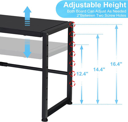44.3 Inches Expandable Metal Storage Shelves,150LBS Heavy Duty Shelving Units and Storage For