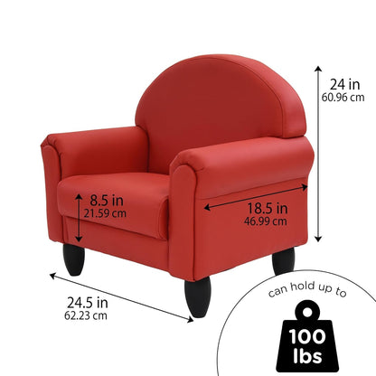 Children's Factory As We Grow Toddler Chair, Red, CF805-196, Flexible Seating for Daycare or