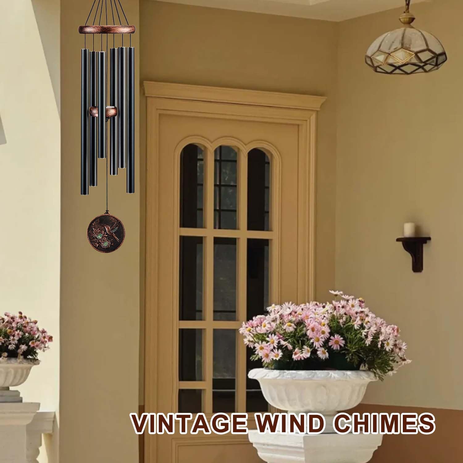 Wind Chimes for Outside, Hummingbird Deep Tone Vintage Wind Chime Outdoor Clearance