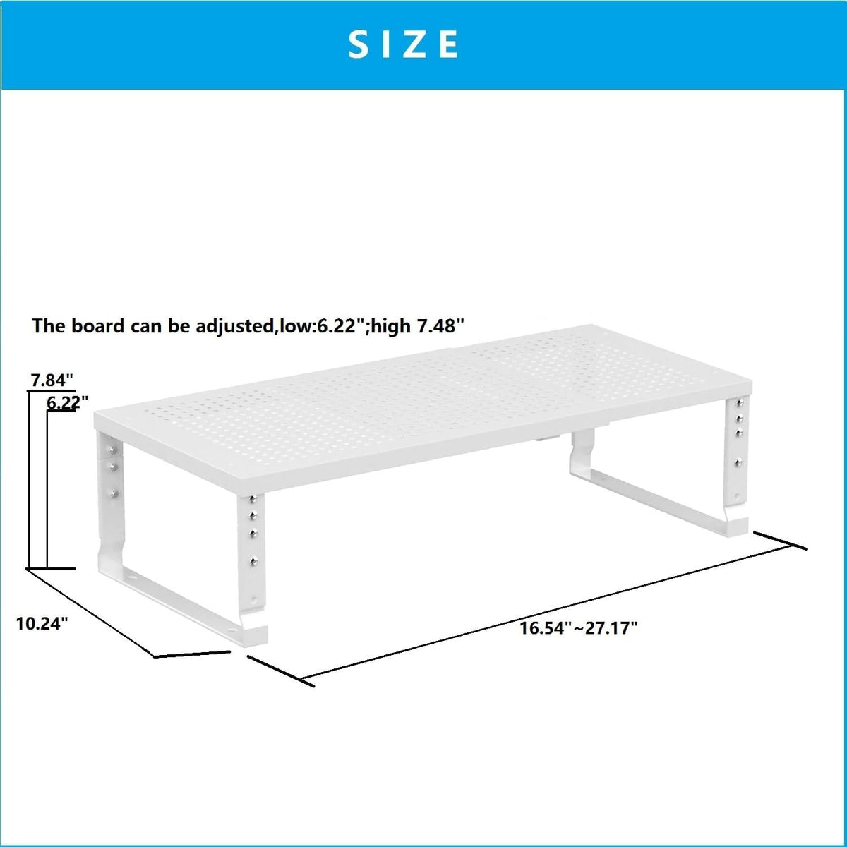 Expandable,Adjustable & Stackable Spice Rack, Cabinet Kitchen Countertop Shelf Organizer,Metal