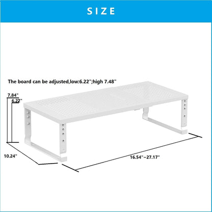 Expandable,Adjustable & Stackable Spice Rack, Cabinet Kitchen Countertop Shelf Organizer,Metal