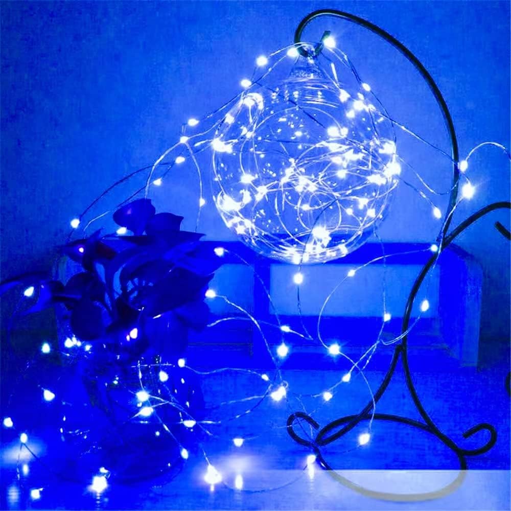 4-Pack 50 LED Christmas Fairy Lights Battery Operated with Timer, 16FT Waterproof Starry String