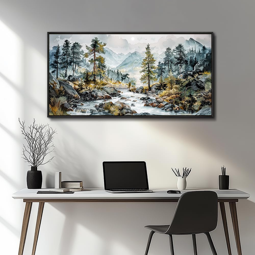 PHAOHUAXM Large Wall Art For Bedroom Wall Decor For Living Room Office Home Decoration Rivulet View