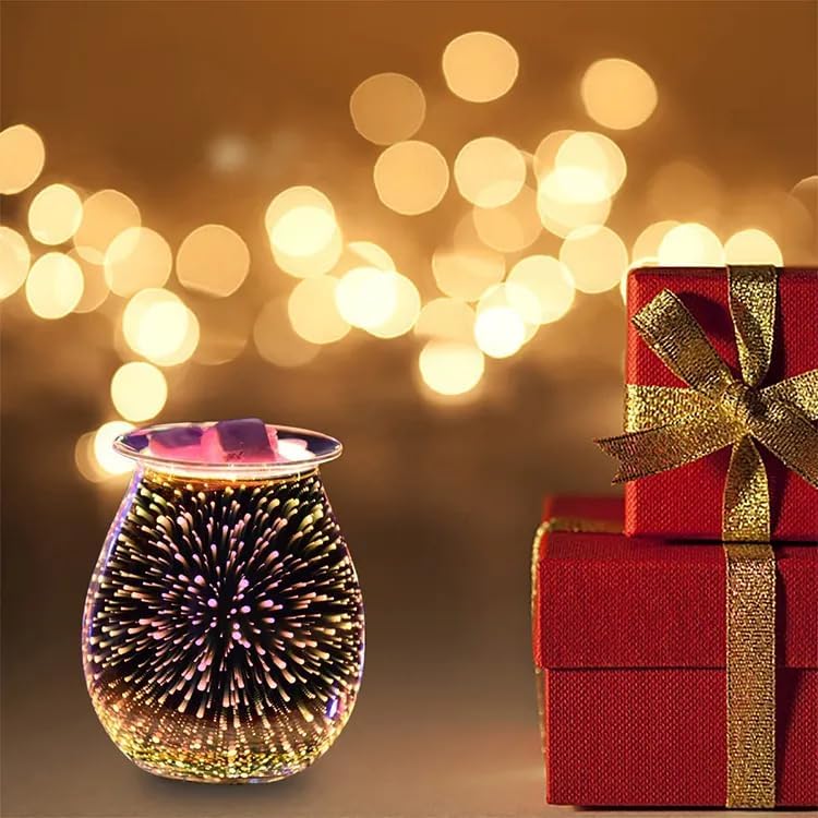 Dicimi 3D Candle Candle Warmer, Electric Oil Burner, Fragrance Warmer for Home Office Bedroom