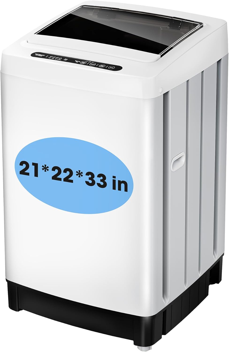 Compact Top-Load Washing Machine, Full-Automatic 1.5 Cu.ft Washer with 10 Water Levels & 8 Wash