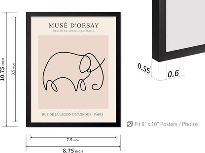 Poster Master Vintage Poster - Retro One Line Elephant Drawing Print - Elephant Art - Minimal Gift