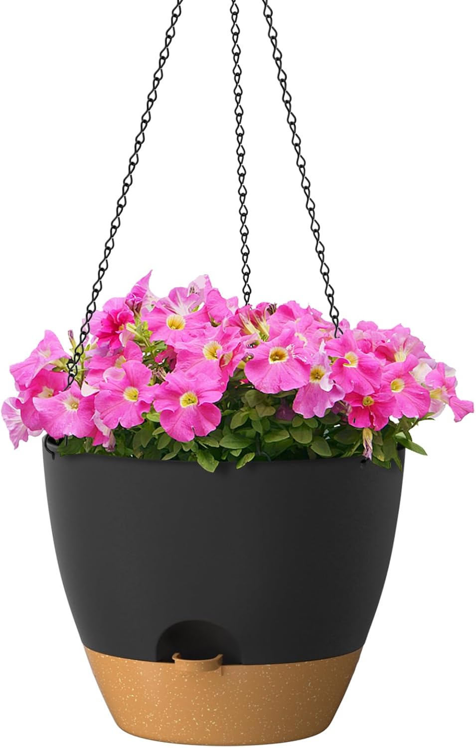 ZMTECH 12 Inch Hanging Planters for Indoor Outdoor Plants, 1 Pack Self Watering Hanging Plant Pots