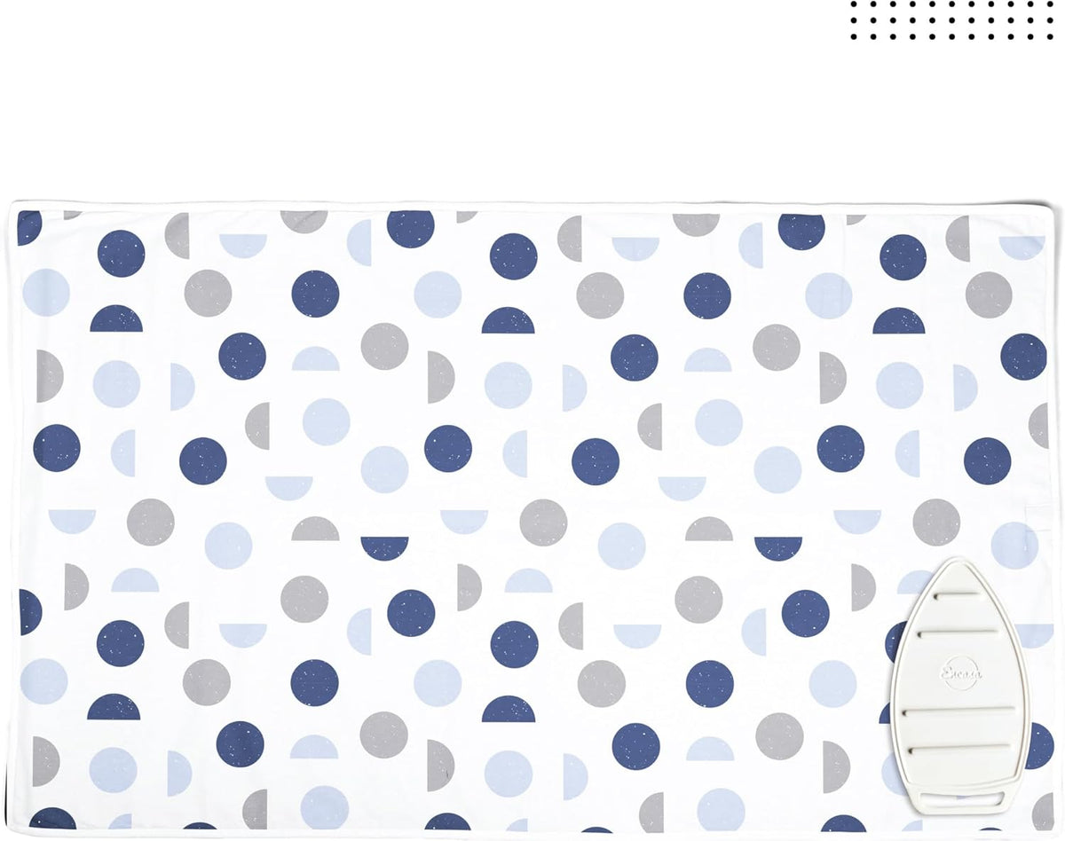 Encasa XO Ironing Mat/Pad (Large 48"x28") with 3mm Padding & Silicone Iron Rest for Steam Pressing