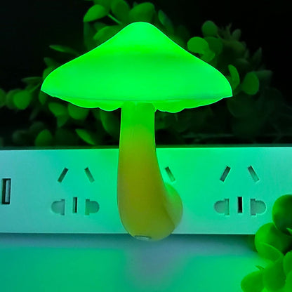 2 Pieces LED Mushroom Night Lamp Plug in Lamp Mushroom Night Light Mini Magic Mushroom Night Lights