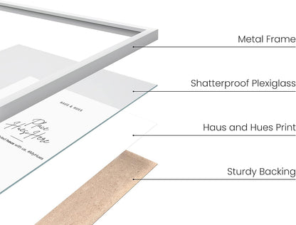 HAUS AND HUES 4x6 White Metal Picture Frames - Bulk Frames 4X6 - Features Premium Aluminum