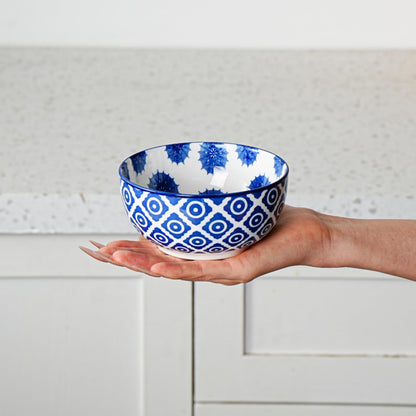Ceramic Dessert Bowls Set - 11 Oz Small Ice Cream Bowl for kitchen - 4.7 Inch Porcelain Cereal Bowl